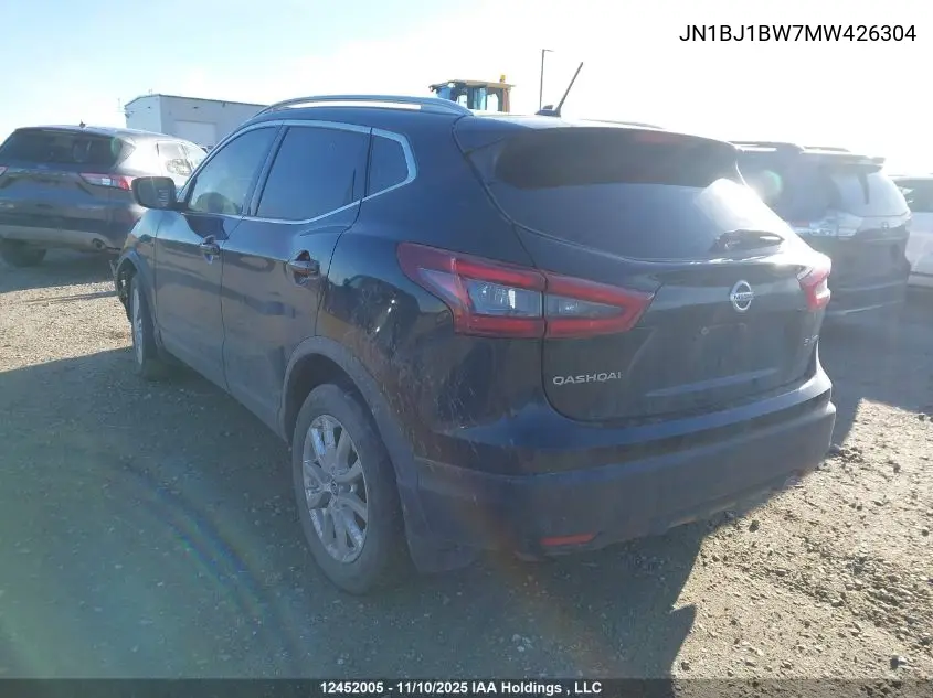 JN1BJ1BW7MW426304 2021 Nissan Rogue Sport Sv