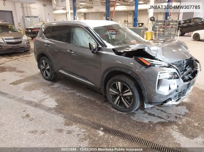 JN8AT3DD4MW307785 2021 Nissan Rogue Platinum