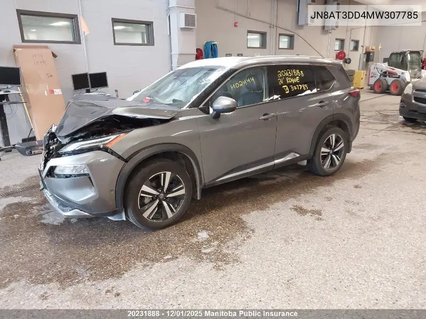JN8AT3DD4MW307785 2021 Nissan Rogue Platinum