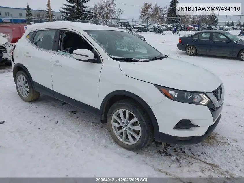 JN1BJ1AWXMW434110 2021 Nissan Rogue Sport S