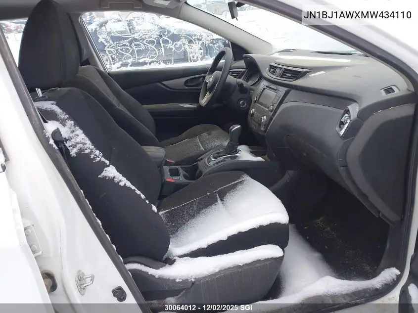 JN1BJ1AWXMW434110 2021 Nissan Rogue Sport S