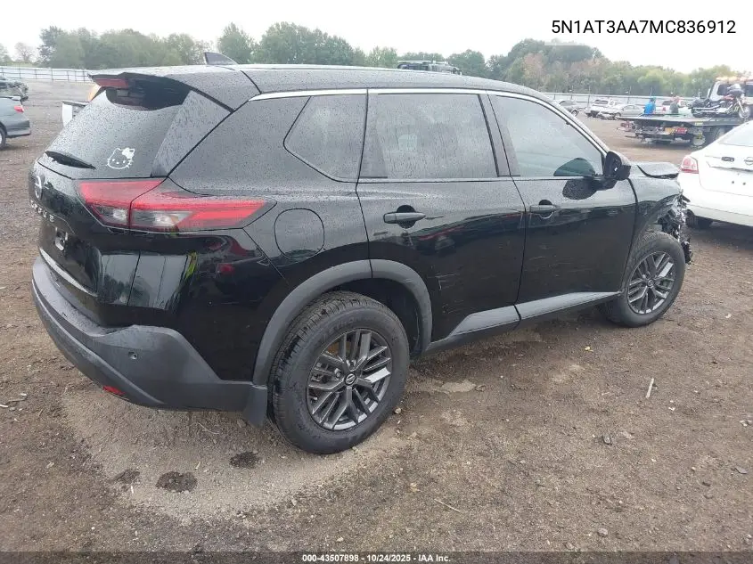 5N1AT3AA7MC836912 2021 Nissan Rogue S Fwd