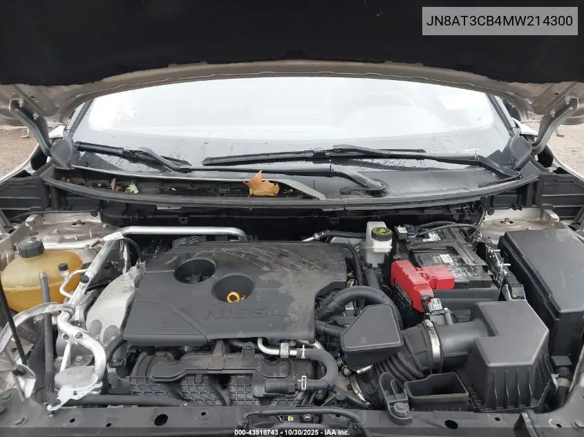 JN8AT3CB4MW214300 2021 Nissan Rogue Sl Intelligent Awd