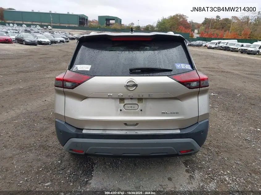JN8AT3CB4MW214300 2021 Nissan Rogue Sl Intelligent Awd