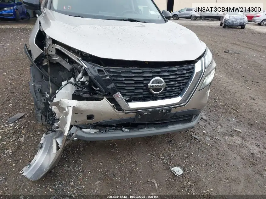 JN8AT3CB4MW214300 2021 Nissan Rogue Sl Intelligent Awd