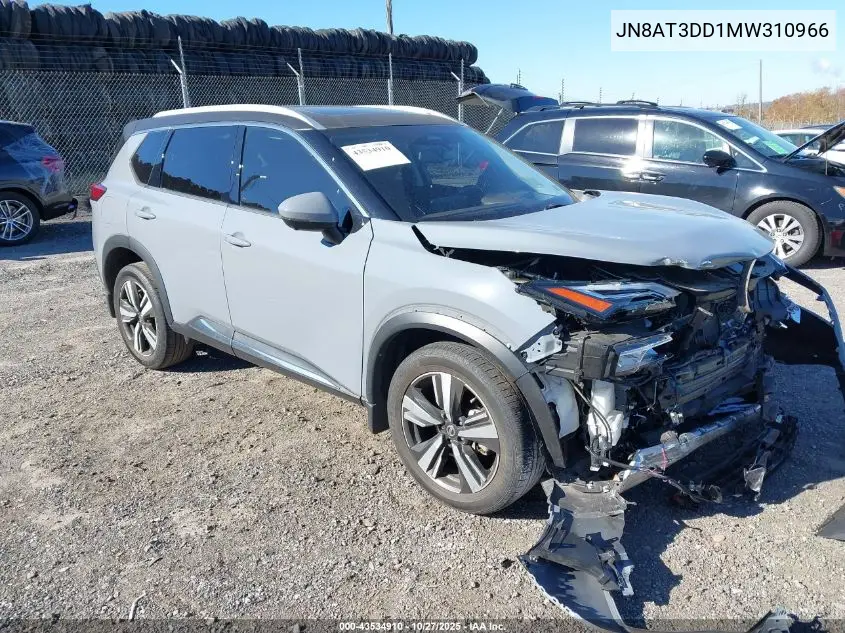 JN8AT3DD1MW310966 2021 Nissan Rogue Platinum Intelligent Awd