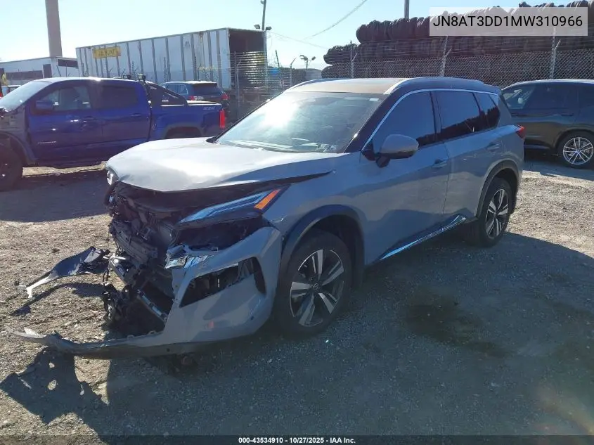 JN8AT3DD1MW310966 2021 Nissan Rogue Platinum Intelligent Awd
