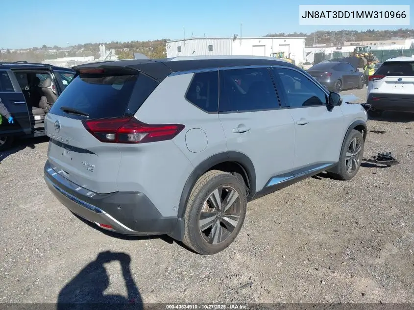 JN8AT3DD1MW310966 2021 Nissan Rogue Platinum Intelligent Awd
