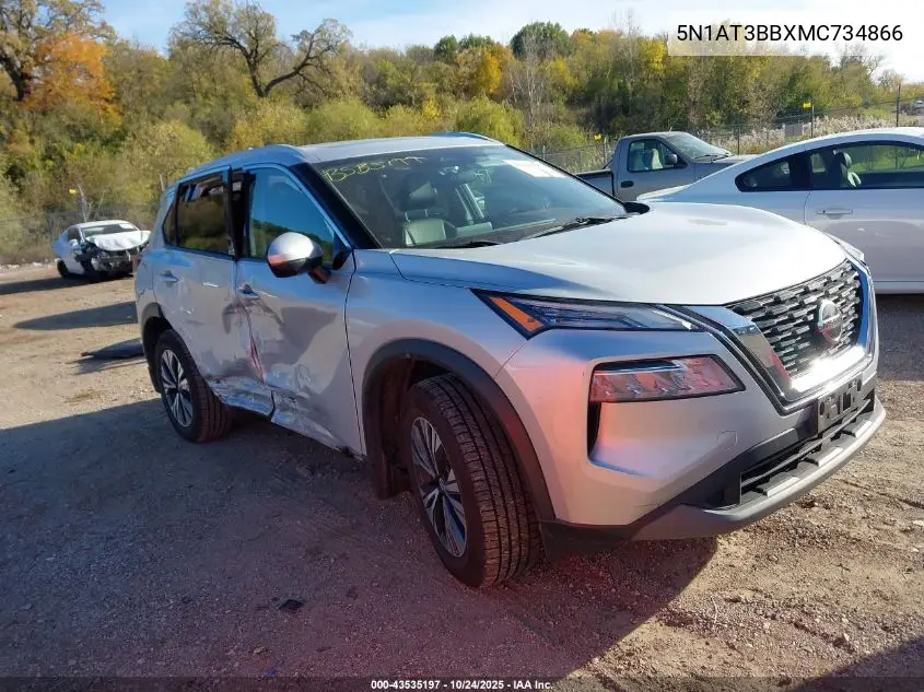 5N1AT3BBXMC734866 2021 Nissan Rogue Sv Intelligent Awd