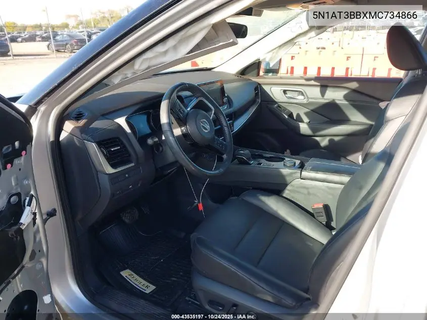 5N1AT3BBXMC734866 2021 Nissan Rogue Sv Intelligent Awd