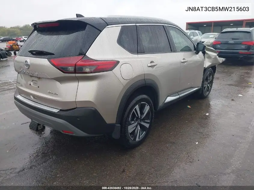 JN8AT3CB5MW215603 2021 Nissan Rogue Sl Intelligent Awd