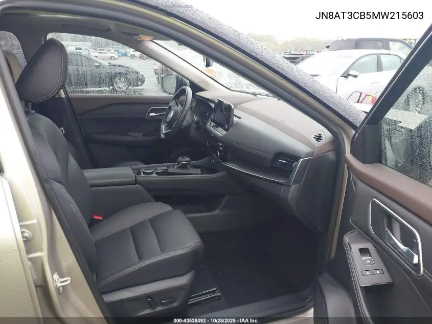 JN8AT3CB5MW215603 2021 Nissan Rogue Sl Intelligent Awd