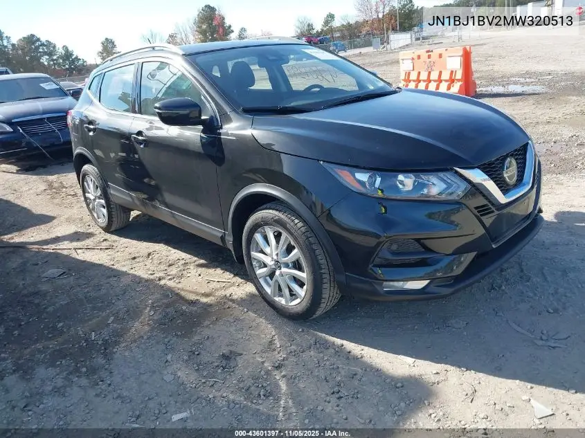 JN1BJ1BV2MW320513 2021 Nissan Rogue Sport Sv Fwd Xtronic Cvt