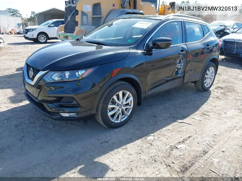 JN1BJ1BV2MW320513 2021 Nissan Rogue Sport Sv Fwd Xtronic Cvt