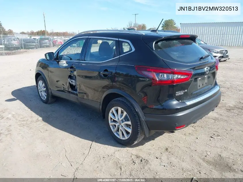 JN1BJ1BV2MW320513 2021 Nissan Rogue Sport Sv Fwd Xtronic Cvt