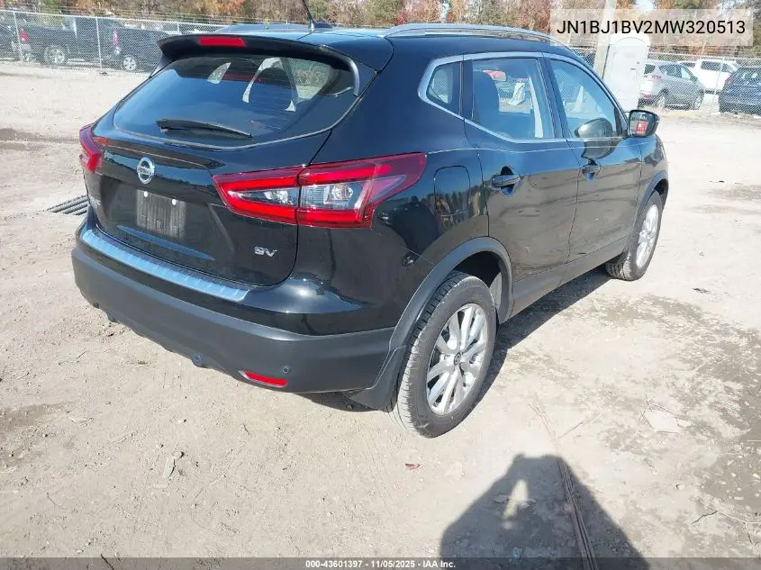 JN1BJ1BV2MW320513 2021 Nissan Rogue Sport Sv Fwd Xtronic Cvt