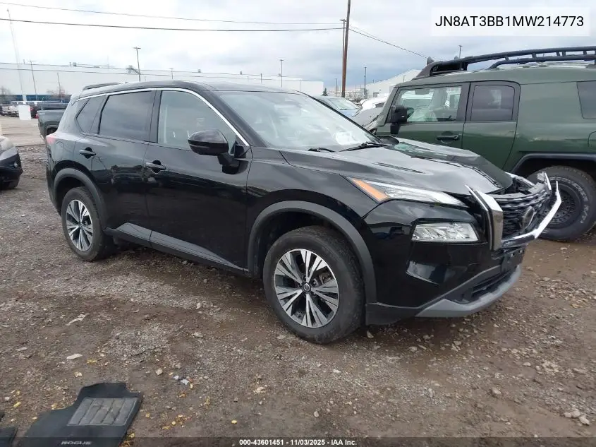 JN8AT3BB1MW214773 2021 Nissan Rogue Sv Intelligent Awd