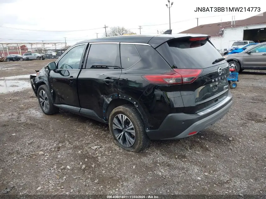 JN8AT3BB1MW214773 2021 Nissan Rogue Sv Intelligent Awd