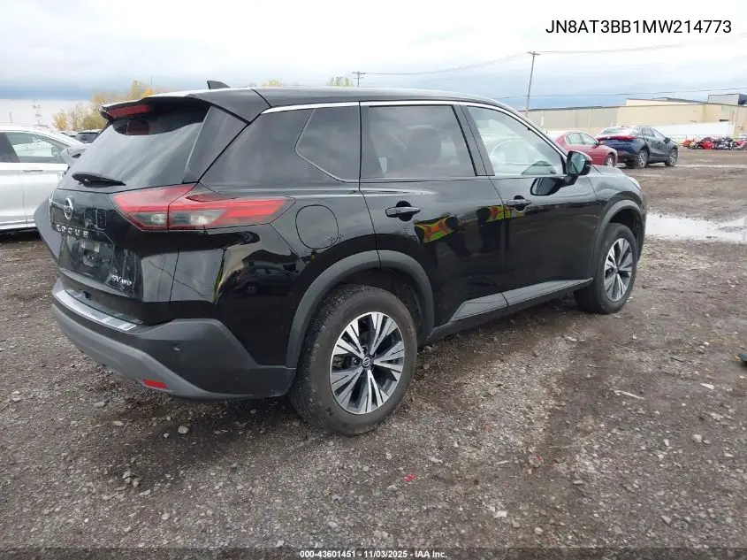 JN8AT3BB1MW214773 2021 Nissan Rogue Sv Intelligent Awd