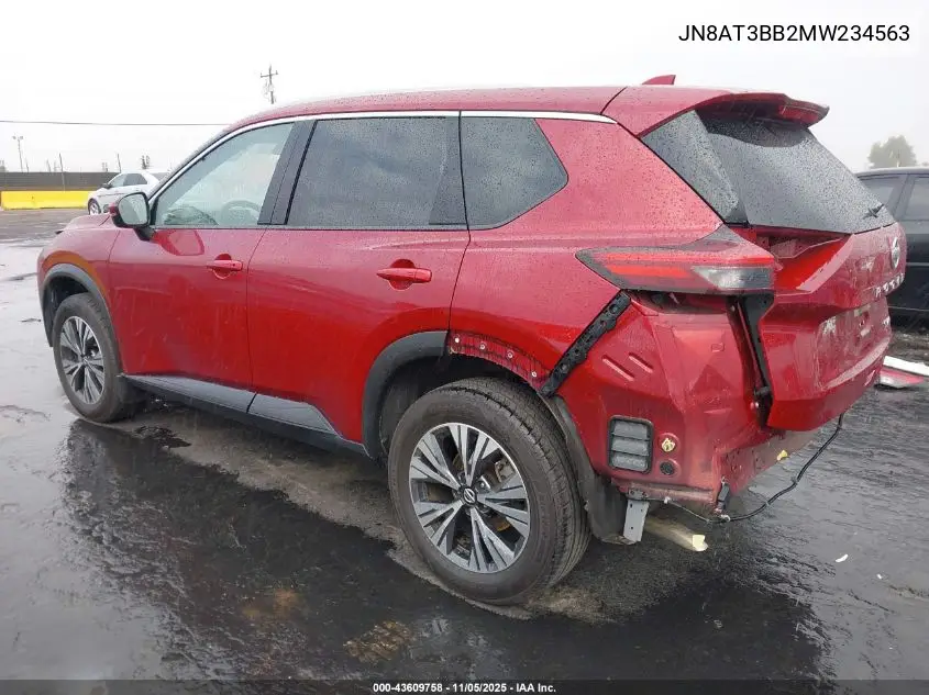 JN8AT3BB2MW234563 2021 Nissan Rogue Sv Intelligent Awd