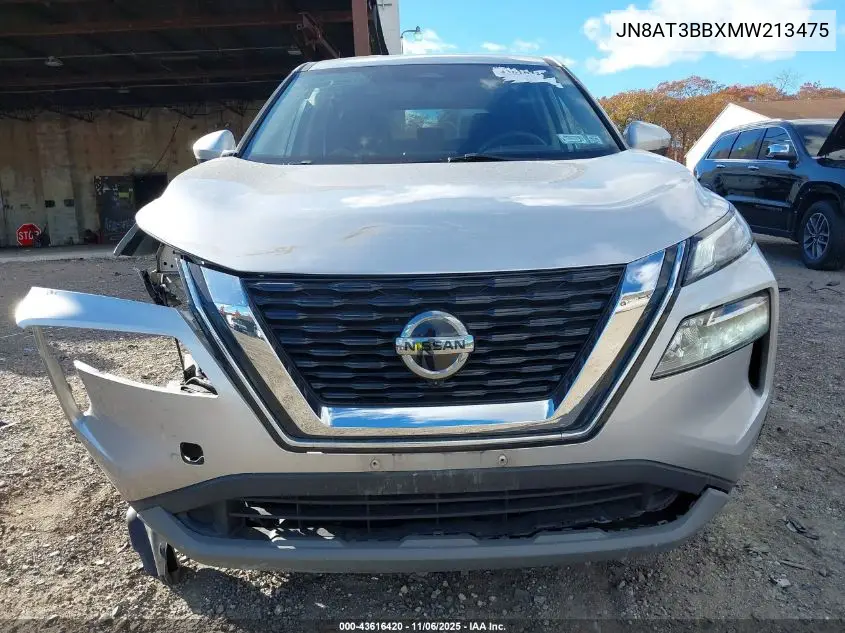 JN8AT3BBXMW213475 2021 Nissan Rogue Sv Intelligent Awd