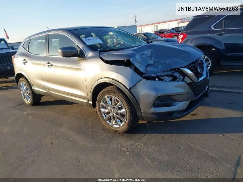 JN1BJ1AV6MW564263 2021 Nissan Rogue Sport S Fwd Xtronic Cvt