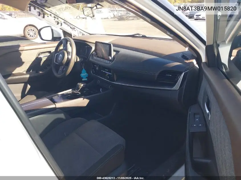 JN8AT3BA9MW015820 2021 Nissan Rogue Sv Fwd