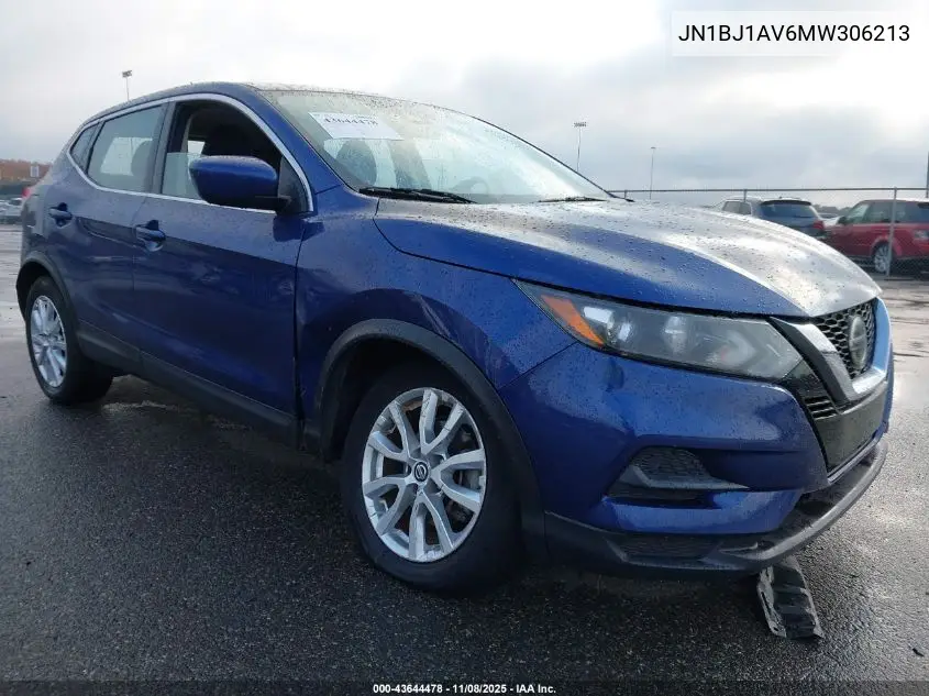JN1BJ1AV6MW306213 2021 Nissan Rogue Sport S Fwd Xtronic Cvt