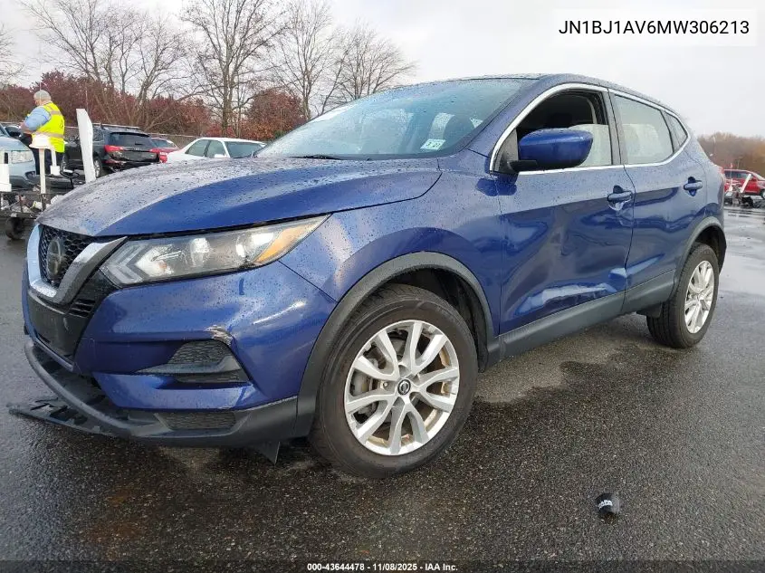 JN1BJ1AV6MW306213 2021 Nissan Rogue Sport S Fwd Xtronic Cvt