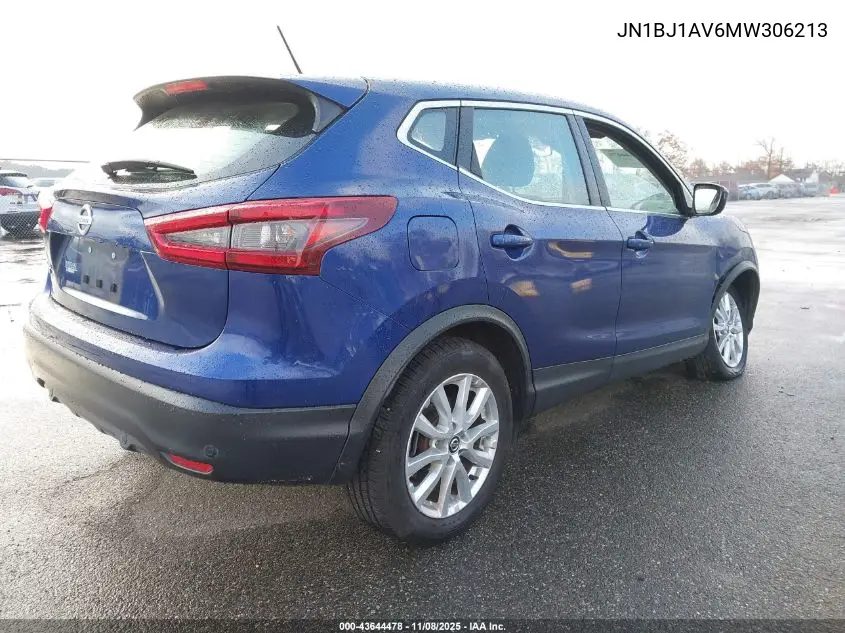 JN1BJ1AV6MW306213 2021 Nissan Rogue Sport S Fwd Xtronic Cvt