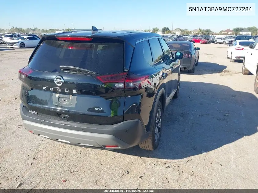 5N1AT3BA9MC727284 2021 Nissan Rogue Sv Fwd