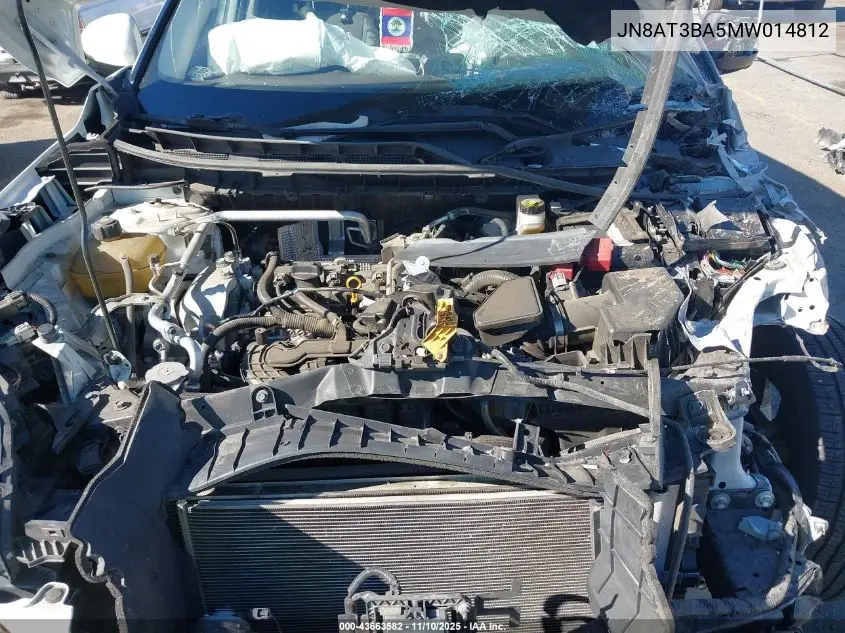 JN8AT3BA5MW014812 2021 Nissan Rogue Sv Fwd