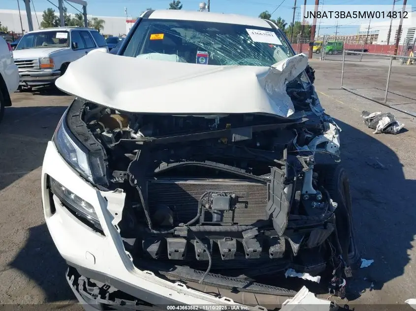 JN8AT3BA5MW014812 2021 Nissan Rogue Sv Fwd