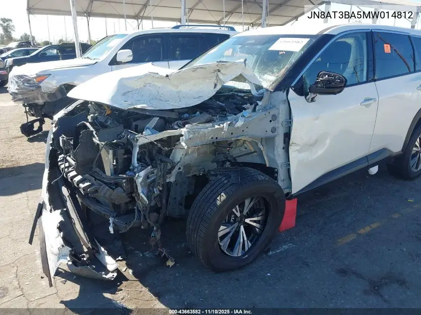 JN8AT3BA5MW014812 2021 Nissan Rogue Sv Fwd