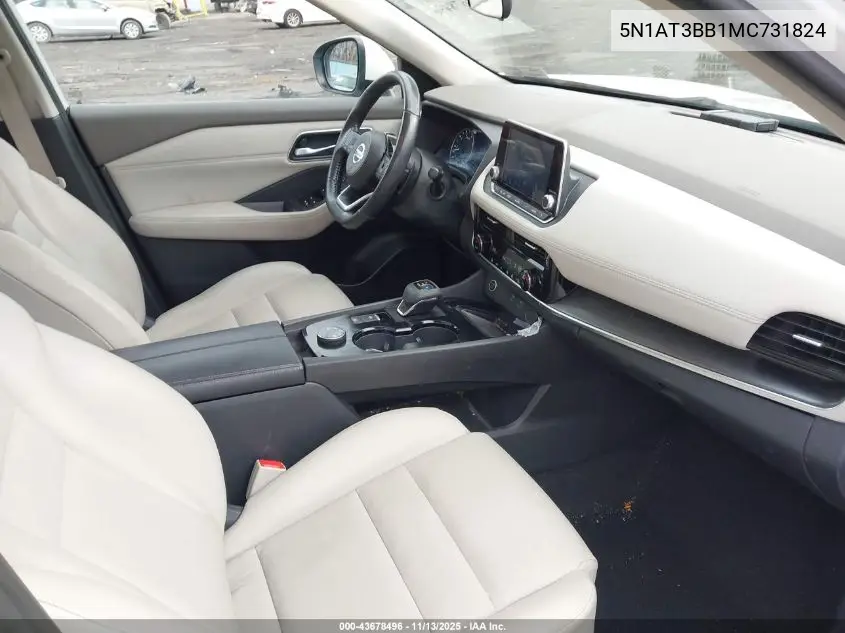 5N1AT3BB1MC731824 2021 Nissan Rogue Sv Intelligent Awd