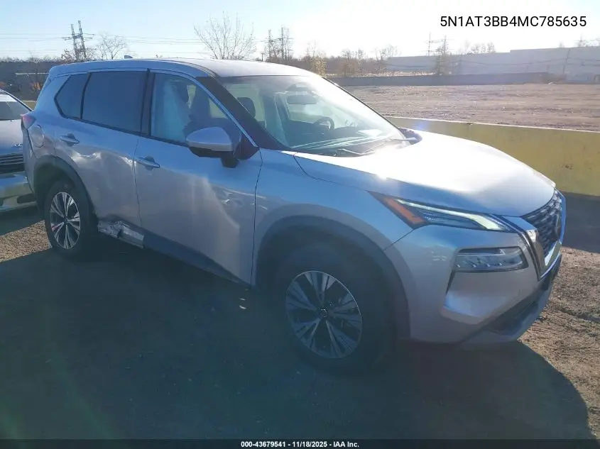 5N1AT3BB4MC785635 2021 Nissan Rogue Sv Intelligent Awd