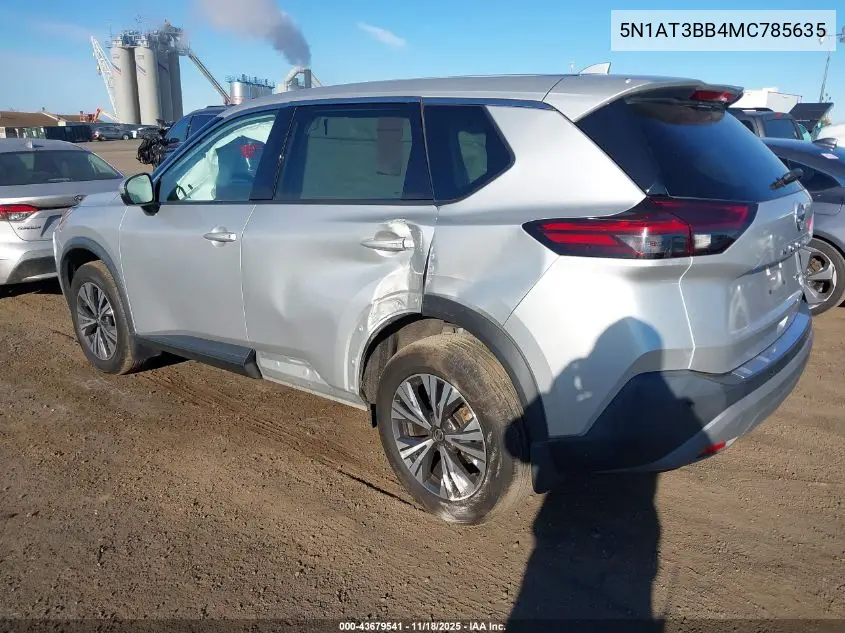5N1AT3BB4MC785635 2021 Nissan Rogue Sv Intelligent Awd