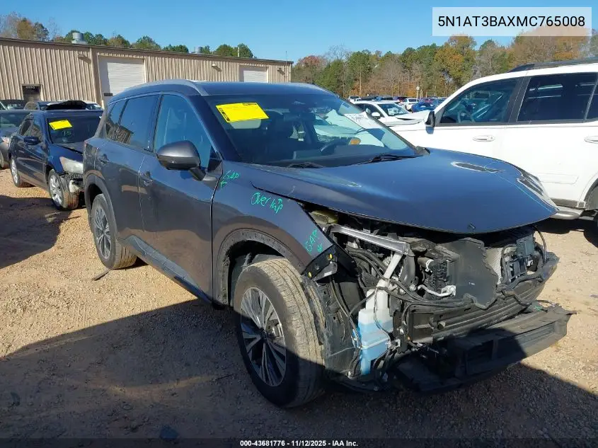 5N1AT3BAXMC765008 2021 Nissan Rogue Sv Fwd