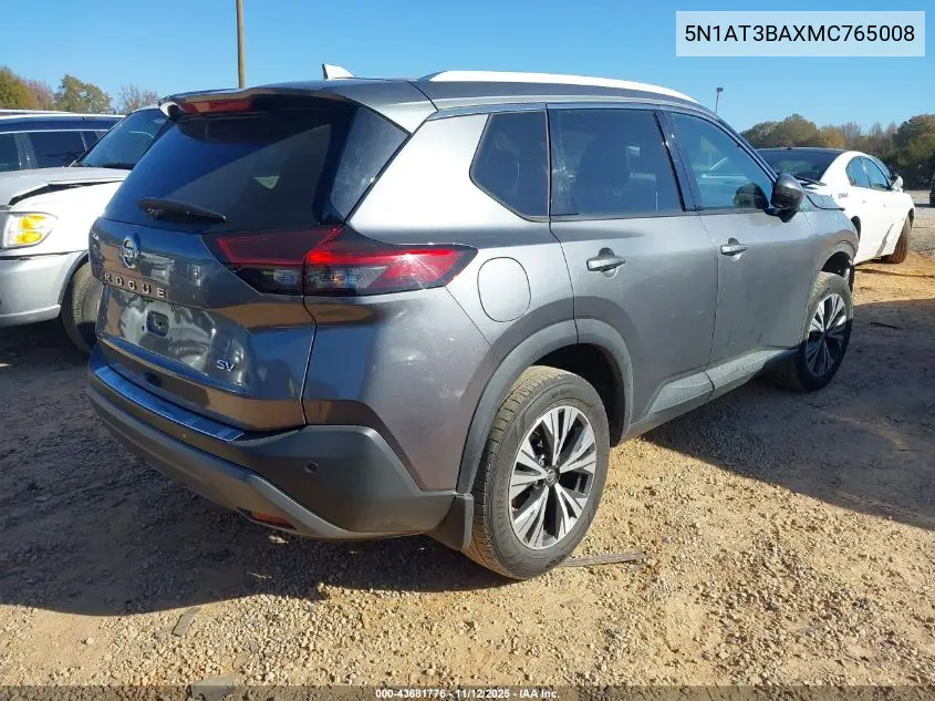 5N1AT3BAXMC765008 2021 Nissan Rogue Sv Fwd