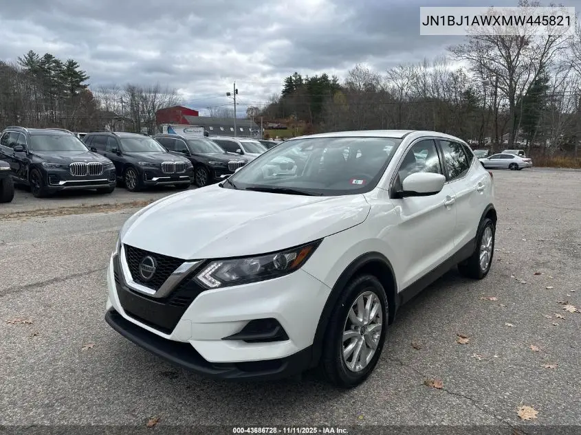 JN1BJ1AWXMW445821 2021 Nissan Rogue Sport S