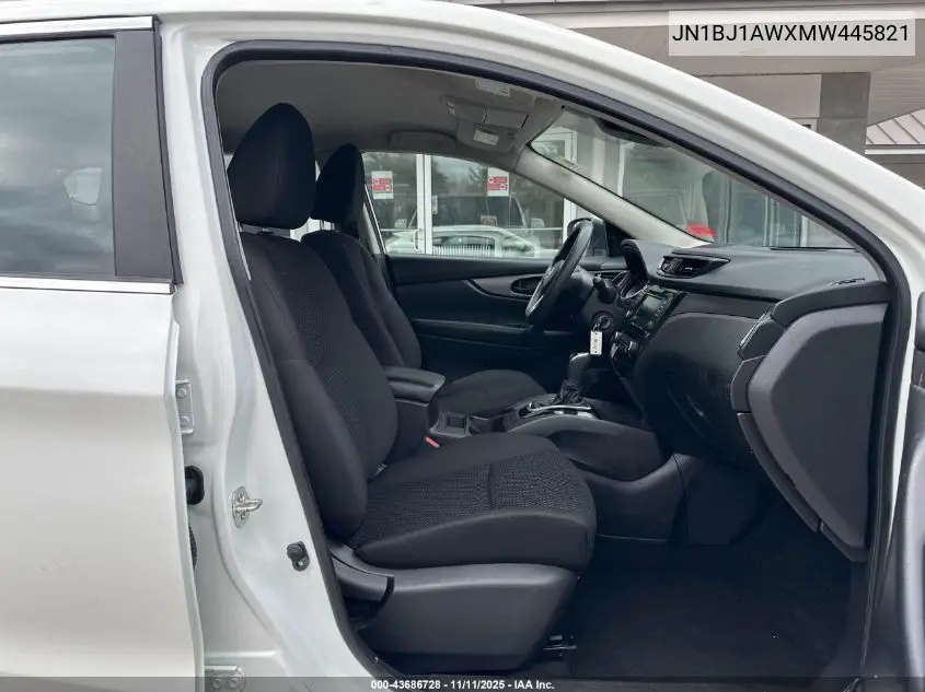 JN1BJ1AWXMW445821 2021 Nissan Rogue Sport S