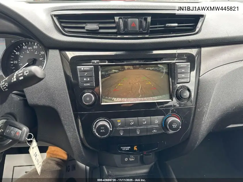 JN1BJ1AWXMW445821 2021 Nissan Rogue Sport S