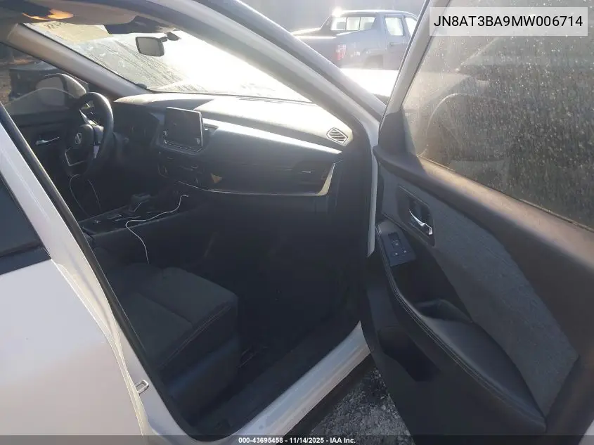 JN8AT3BA9MW006714 2021 Nissan Rogue Sv Fwd