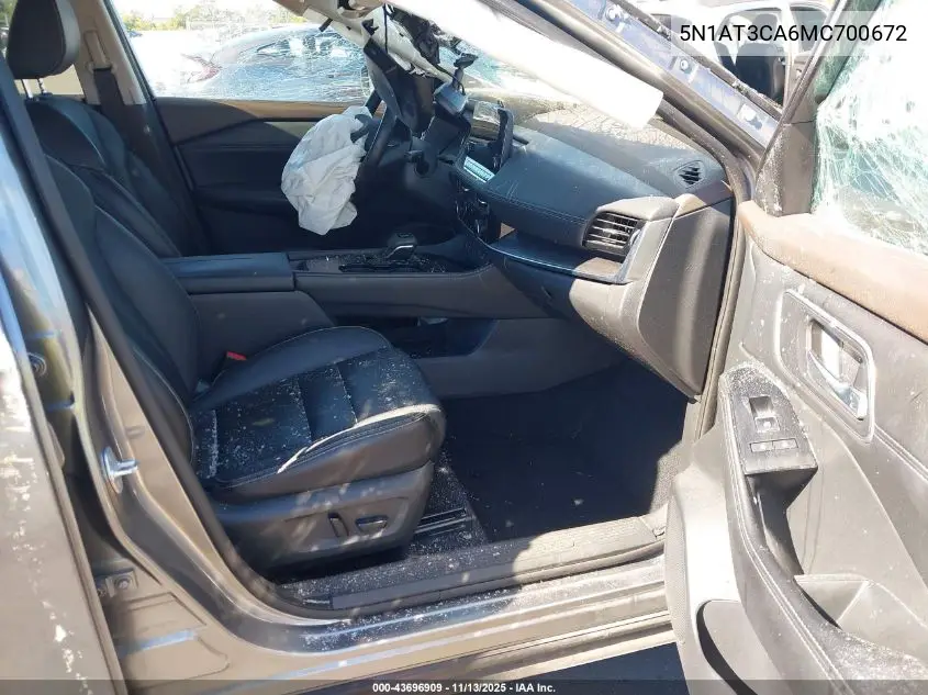 5N1AT3CA6MC700672 2021 Nissan Rogue Sl Fwd