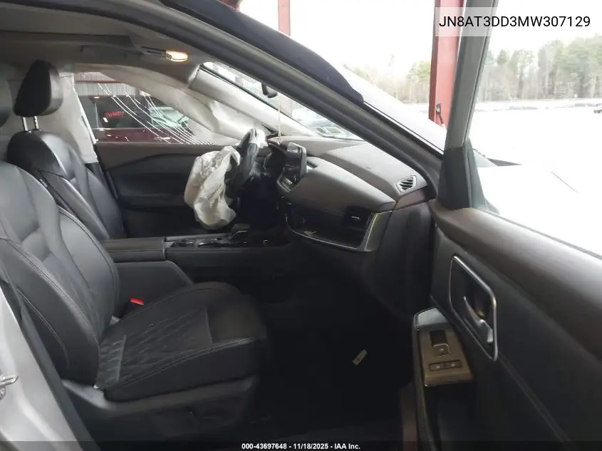 JN8AT3DD3MW307129 2021 Nissan Rogue Platinum Intelligent Awd