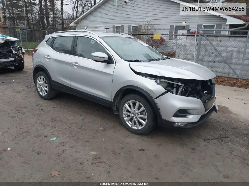 JN1BJ1BW4MW664255 2021 Nissan Rogue Sport Sv Awd Xtronic Cvt