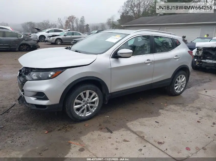 JN1BJ1BW4MW664255 2021 Nissan Rogue Sport Sv Awd Xtronic Cvt