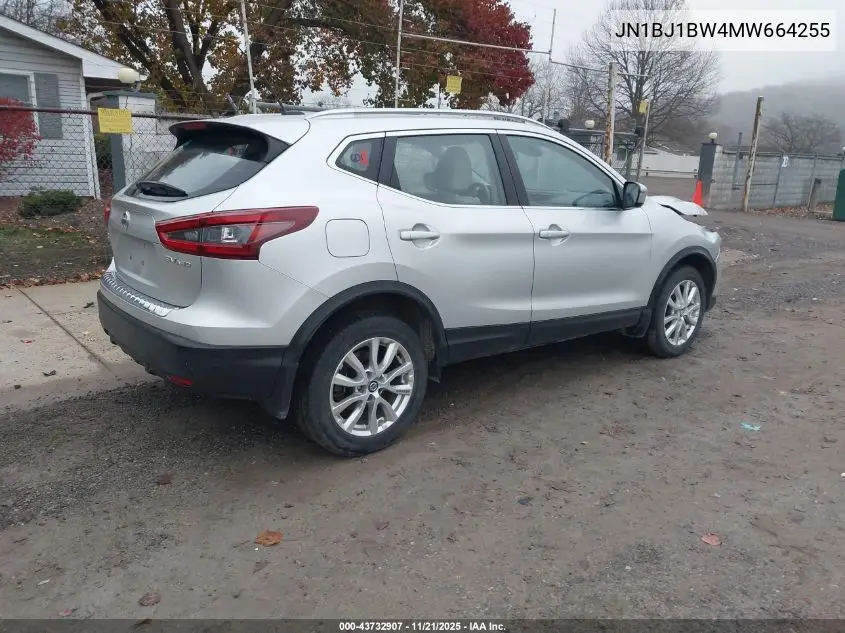 JN1BJ1BW4MW664255 2021 Nissan Rogue Sport Sv Awd Xtronic Cvt