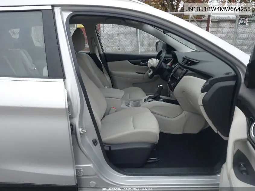JN1BJ1BW4MW664255 2021 Nissan Rogue Sport Sv Awd Xtronic Cvt