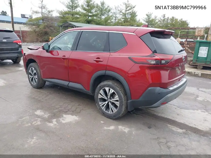 5N1AT3BB9MC799966 2021 Nissan Rogue Sv Intelligent Awd